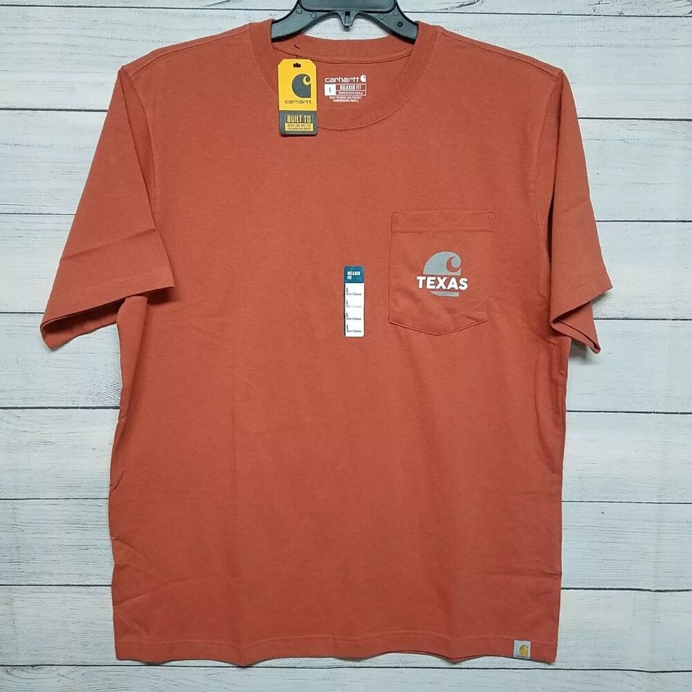 Carhartt Relaxed Fit Heavyweight Texas T-Shirt Mens Size Large